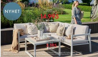 Fagmøbler Isabella hjørnesofa tilbud