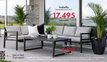 Fagmøbler Isabella hjørnesofa 2hj3 tilbud