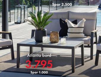 Fagmøbler Atlanta bord tilbud