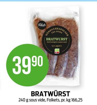 Kiwi Bratwürst tilbud
