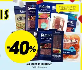 Bunnpris ALL STRANDA SPEKEMAT tilbud