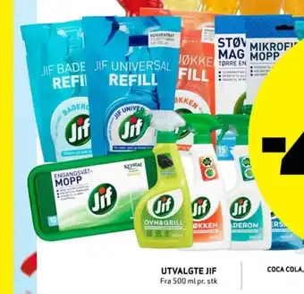 Bunnpris UTVALGTE JIF Fra 500 ml pr. stk tilbud