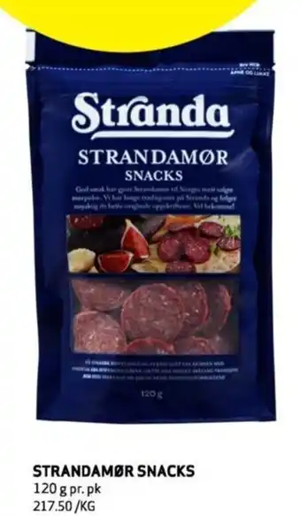 Bunnpris STRANDAMØR SNACKS 120 g tilbud