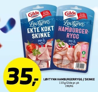 Bunnpris LØVTYNN HAMBURGERRYGG/SKINKE tilbud