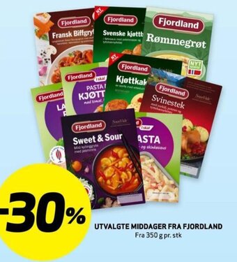 Bunnpris UTVALGTE MIDDAGER FRA FJORDLAND tilbud