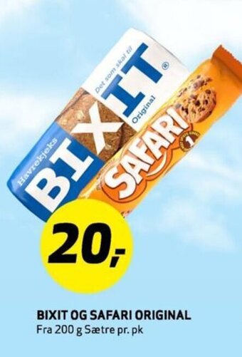 Bunnpris BIXIT OG SAFARI ORIGINAL tilbud