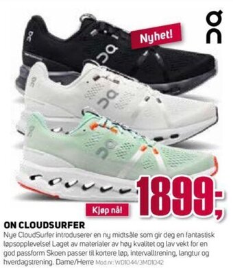 Sport 1 ON CLOUDSURFER tilbud