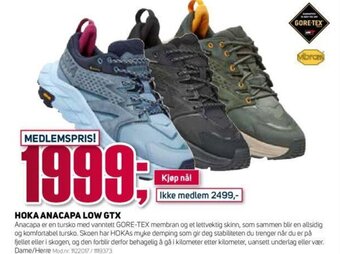 Sport 1 HOKA ANACAPA LOW GTX tilbud