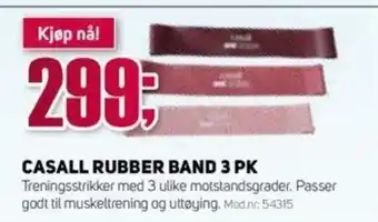 Sport 1 CASALL RUBBER BAND 3 PK tilbud