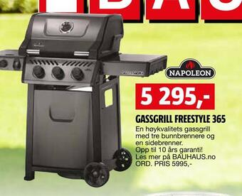 Bauhaus Gassgrill freestyle 365 tilbud