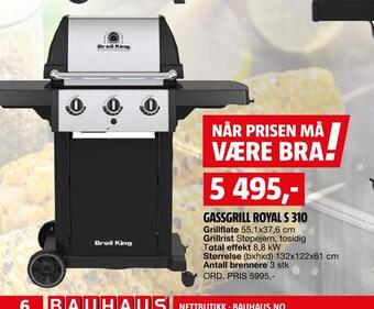 Bauhaus Gassgrill royal s 310 tilbud