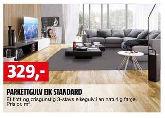 Bauhaus Parkettgulv eik standard tilbud