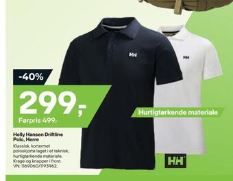 XXL Sport Helly hansen driftline polo, herre tilbud