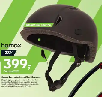 XXL Sport Hamax commuter helmet usx 22, unisex tilbud