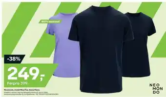 XXL Sport Neomondo jondal wool tee, dame/herre tilbud