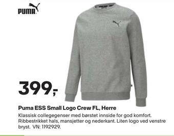 XXL Sport Puma ess small logo crew fl, herre tilbud