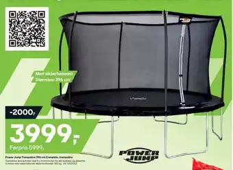 XXL Sport Power jump trampoline 396 cm complete, trampoline tilbud