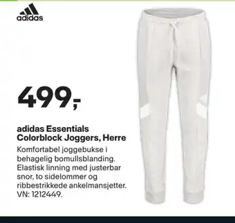 XXL Sport Adidas essentials colorblock joggers, herre tilbud