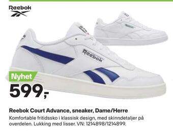 XXL Sport Reebok court advance, sneaker, dame/herre tilbud