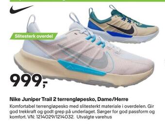 XXL Sport Nike juniper trail 2 terrengløpesko, dame/herre tilbud