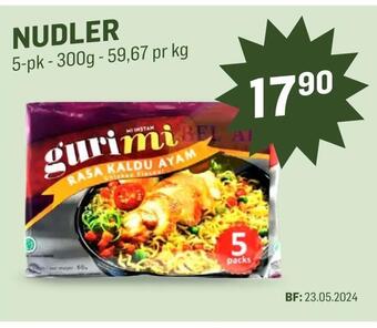 Holdbart Nudler tilbud
