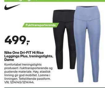 XXL Sport Nike one dri-fit hi rise leggings plus, treningstights, dame tilbud