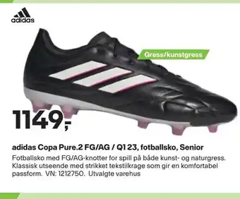XXL Sport Adidas copa pure.2 fg/ag / q1 23, fotballsko, senior tilbud