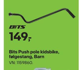 XXL Sport Bits push pole kidsbike, følgestang, barn tilbud