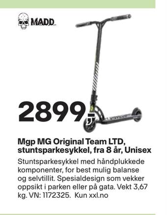 XXL Sport Mgp mg original team ltd, stuntsparkesykkel, fra 8 år, unisex tilbud