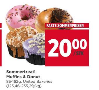 Meny Sommertreat! muffins & donut tilbud