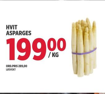 Jacobs Hvit asparges tilbud