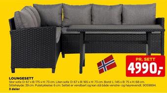 jem & fix Loungesett tilbud