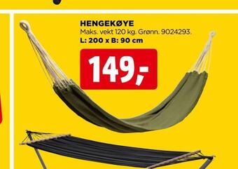 jem & fix Hengekøye tilbud