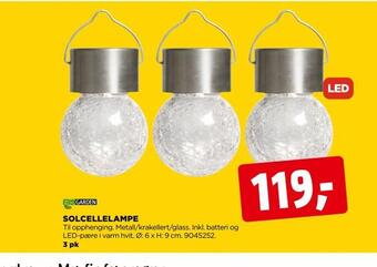 jem & fix Solcellelampe tilbud