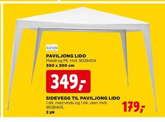 jem & fix Sidevegg til paviljong lido tilbud