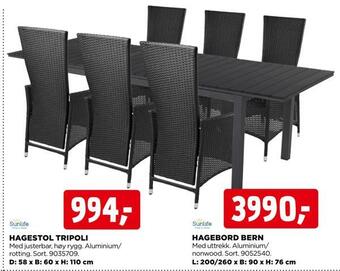 jem & fix Hagebord bern tilbud