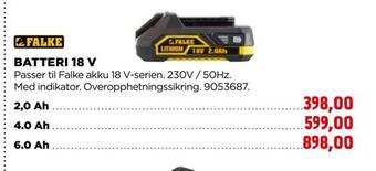jem & fix Batteri 18 v tilbud