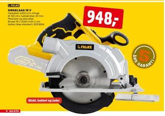 jem & fix Sirkelsag 18 v tilbud