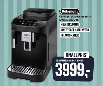 Skousen Delonghi espressomaskin tilbud