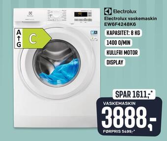 Skousen Electrolux vaskemaskin ew6f4248k6 tilbud