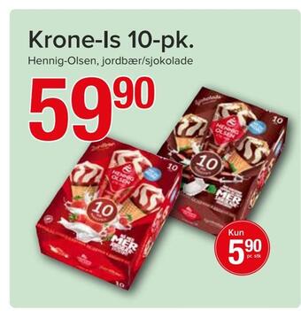 Spar Krone-is 10-pk tilbud