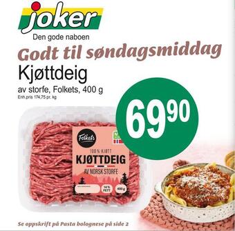 Joker Kjøttdeig tilbud