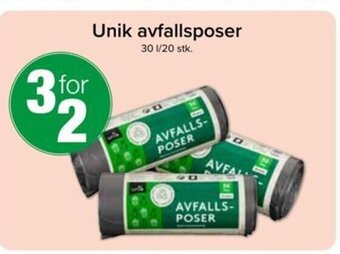 Spar Unik avfallsposer tilbud