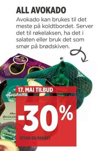 Meny ALL AVOKADO tilbud