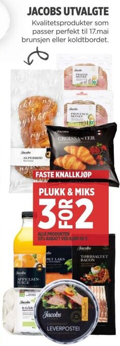 Meny JACOBS UTVALGTE tilbud