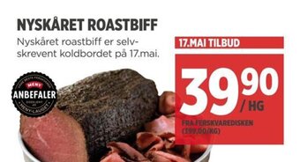 Meny NYSKÅRET ROASTBIFF tilbud