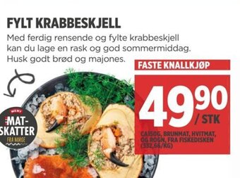 Meny FYLT KRABBESKJELL tilbud