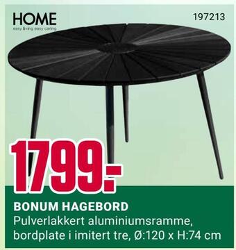 Europris Bonum hagebord tilbud