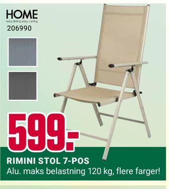 Europris Rimini stol 7-pos tilbud