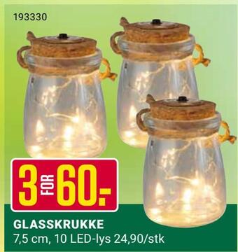 Europris Glasskrukke tilbud